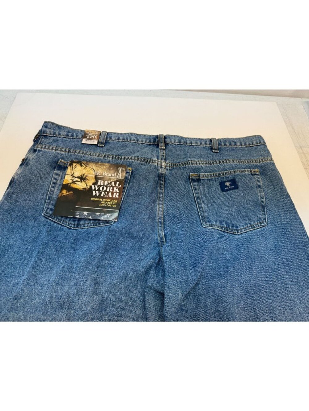 Mens NEW denim jeans 44/30 Relaxed fit  RF Brand